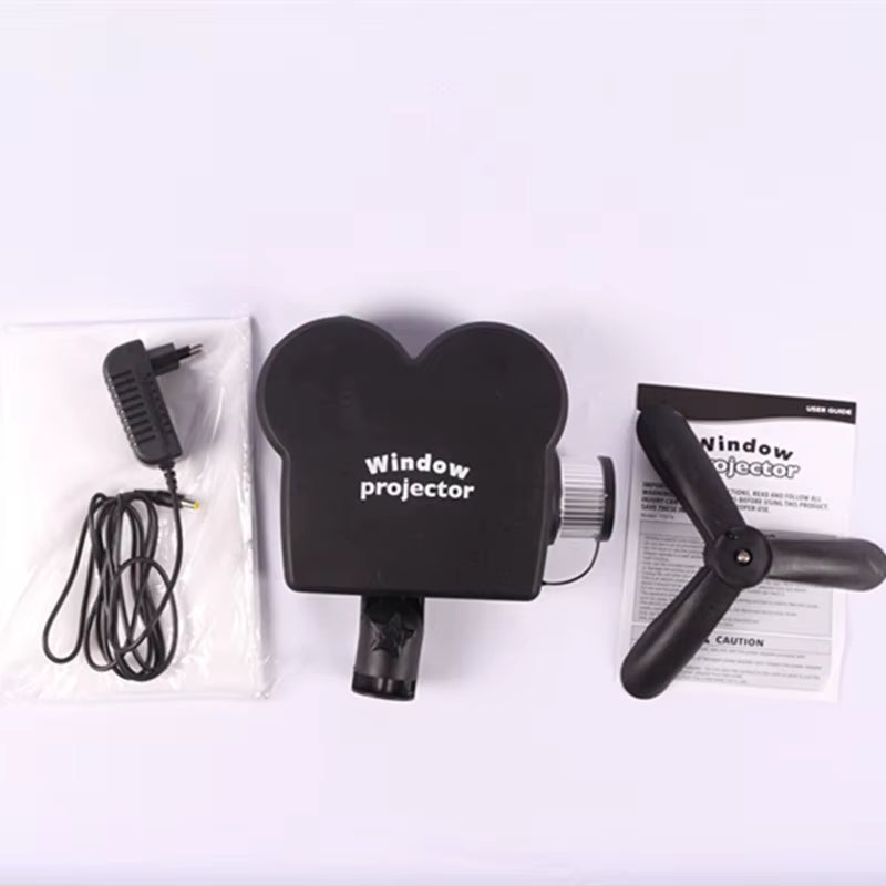 40W Window Projector Light – 12 Dynamic Holiday Movies | Waterproof Atmosphere Lamp for Christmas, Halloween & Home Parties