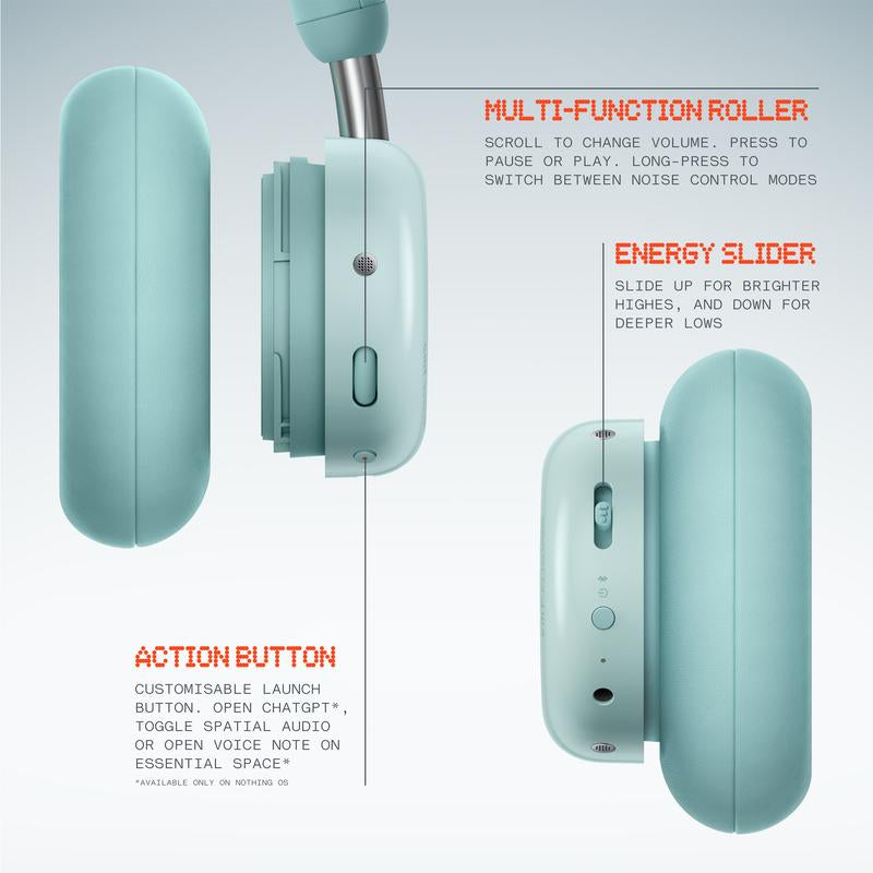 CMF Headphone Pro Wireless | Adaptive Noise Cancelling | Hi-Res Audio | 100H Battery | LDAC | Premium Over-Ear Headphones