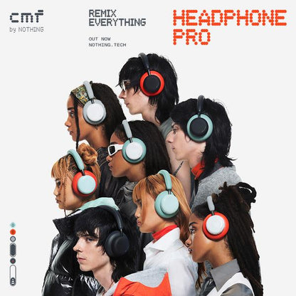 CMF Headphone Pro Wireless | Adaptive Noise Cancelling | Hi-Res Audio | 100H Battery | LDAC | Premium Over-Ear Headphones
